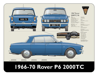 Rover P6 2000TC 1966-70 Mouse Mat
